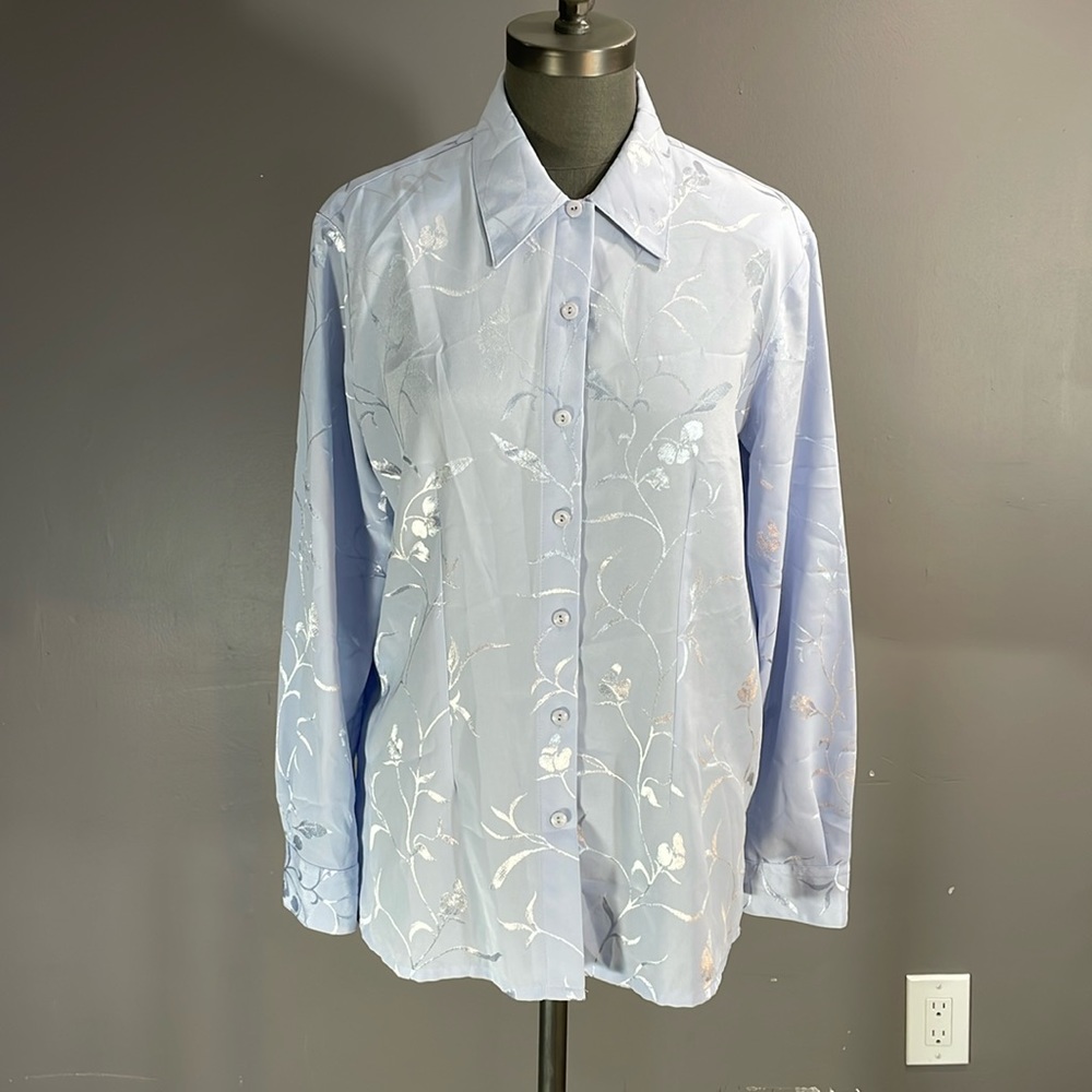Periwinkle blue blouse size 16 UK (size 12 US)